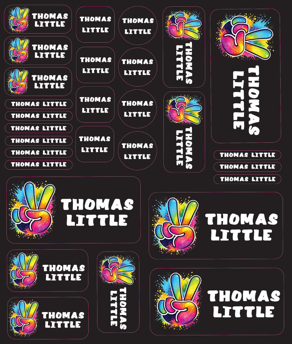 Personalised Vinyl Name Labels