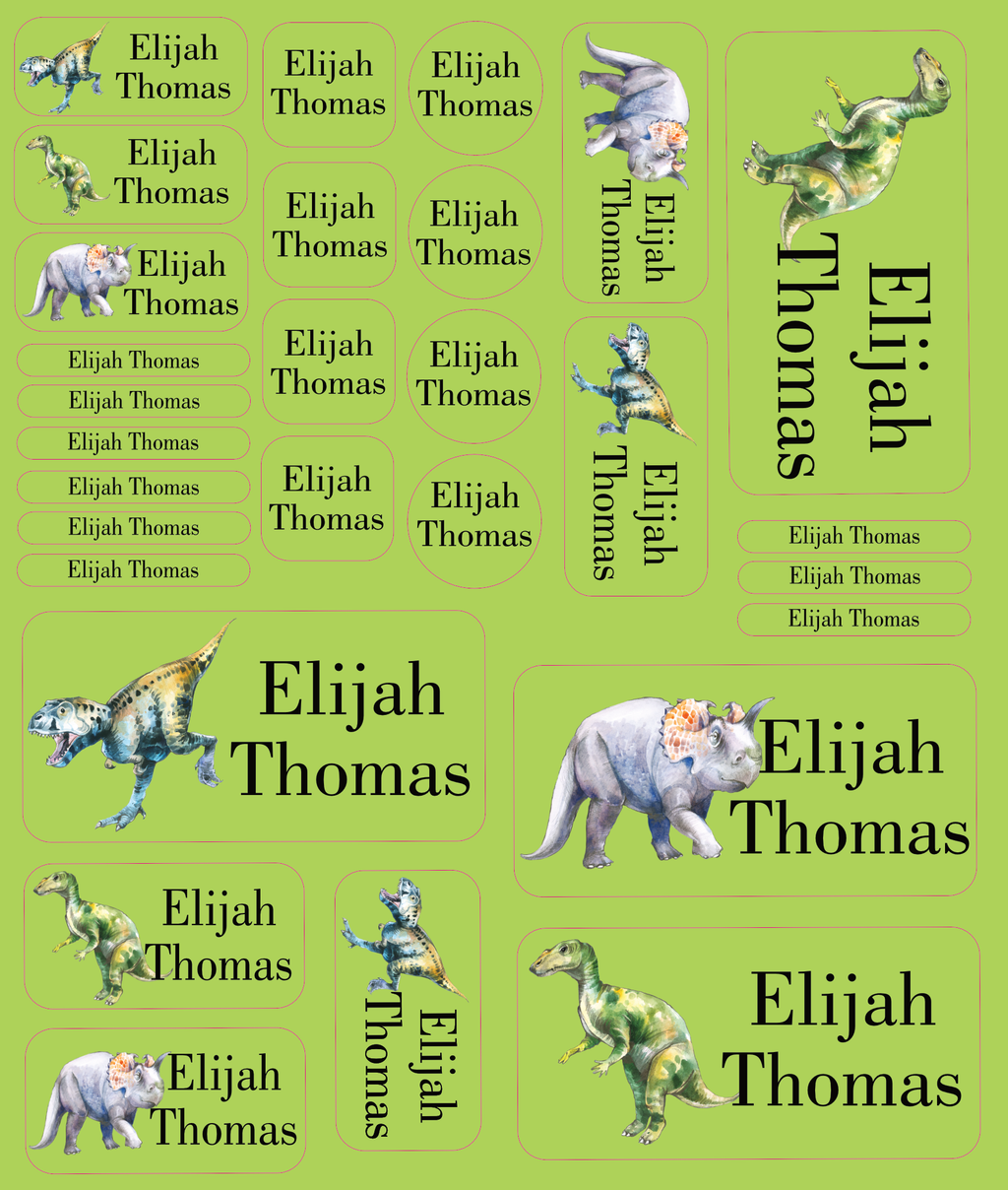 Personalised Vinyl Name Labels