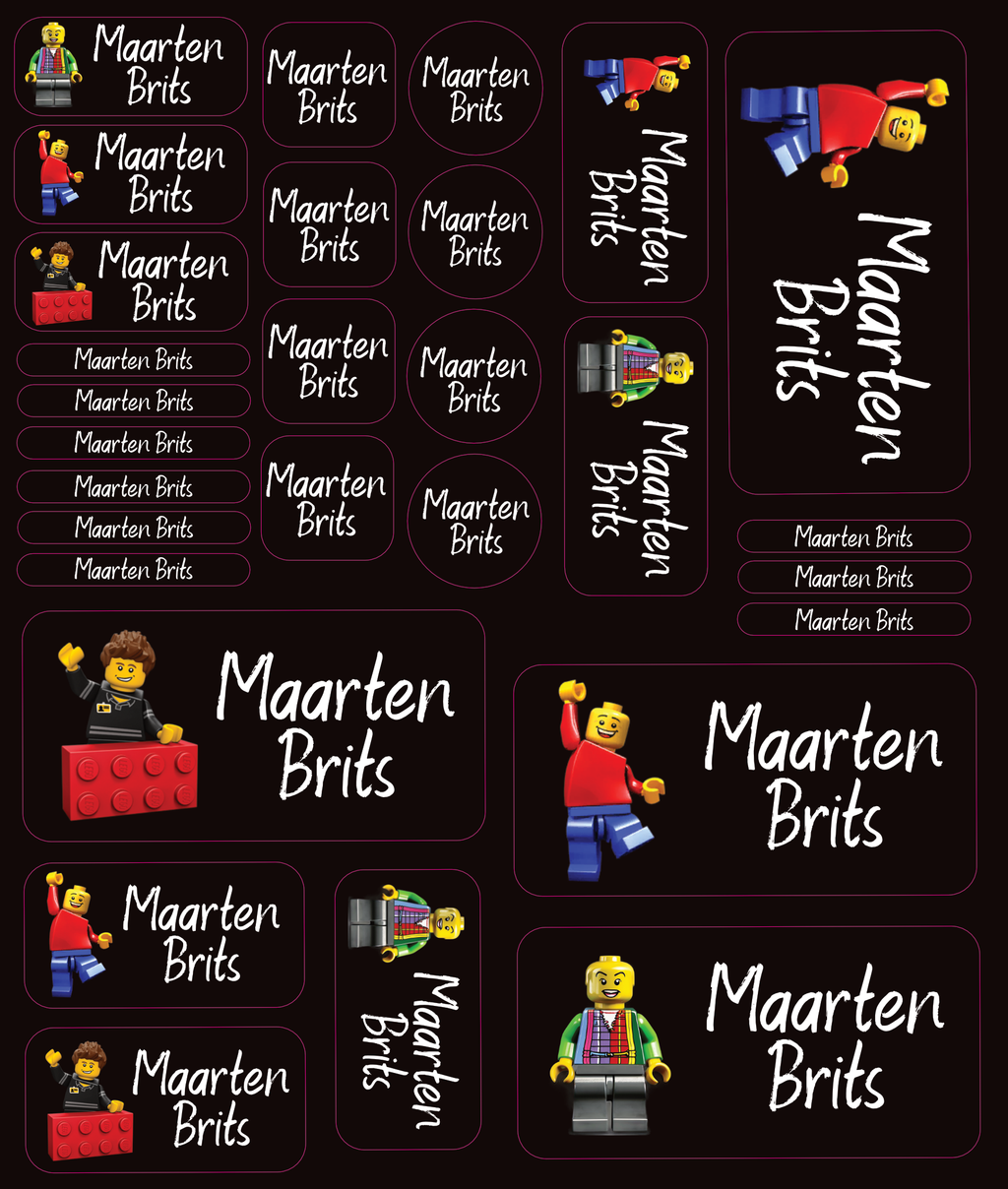 Personalised Vinyl Name Labels