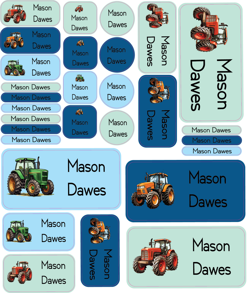 Personalised Vinyl Name Labels