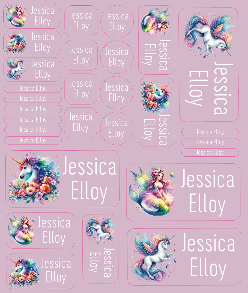 Personalised Vinyl Name Labels