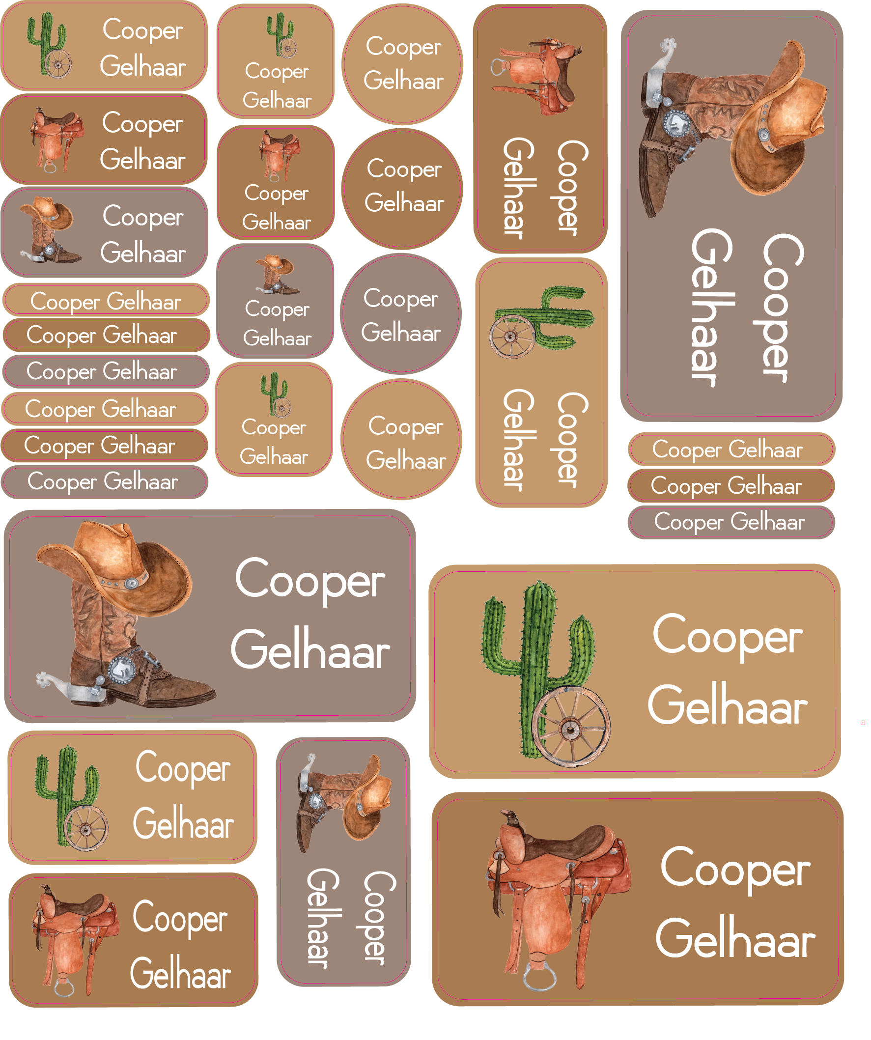 Personalised Vinyl Name Labels