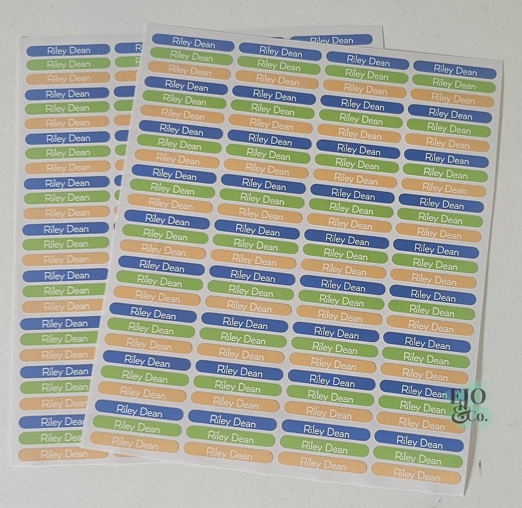 Personalised Vinyl Pencil Labels