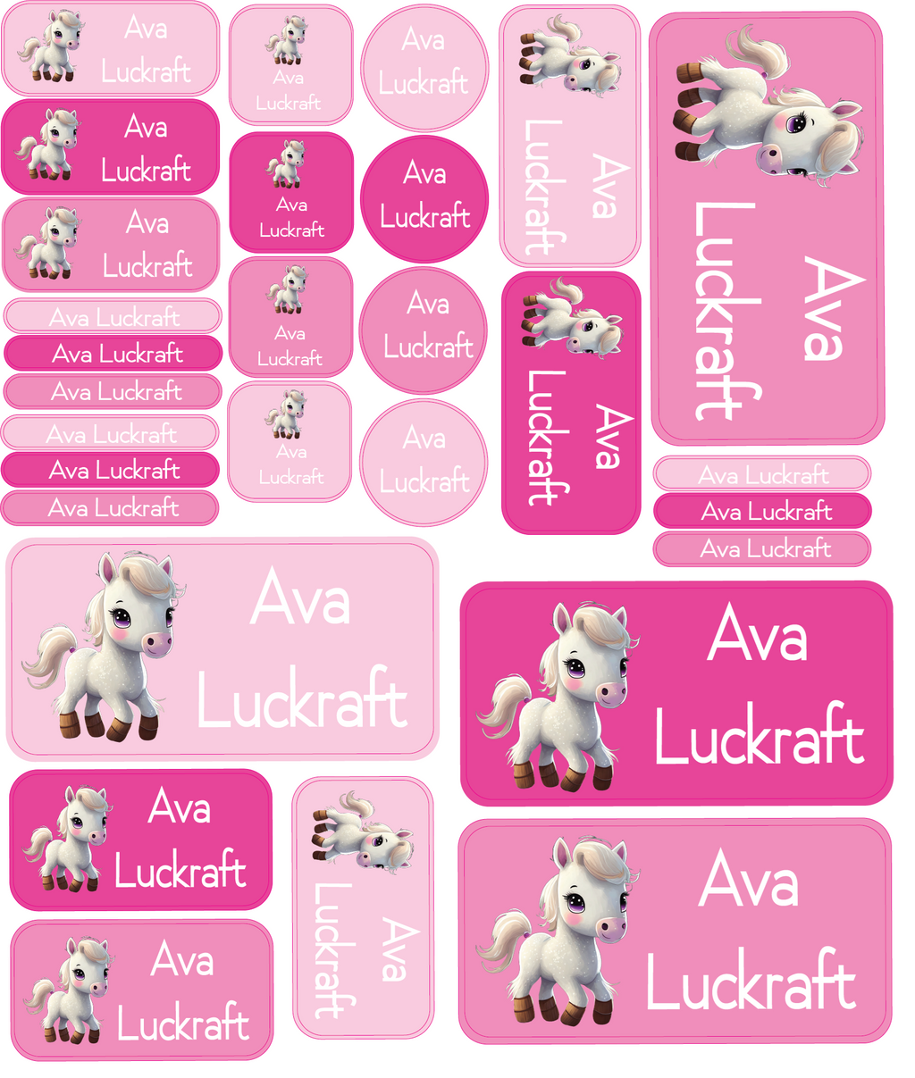 Personalised Vinyl Name Labels