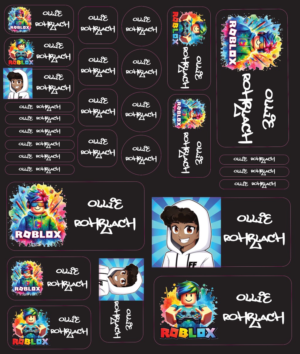 Personalised Vinyl Name Labels